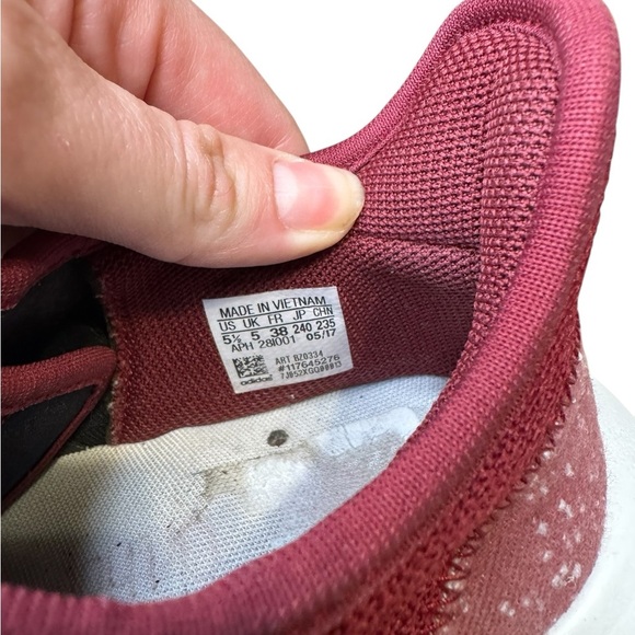 👟 Adidas Tubular Shadow Collegiate Burgundy Knit Sneakers Men’s 5.5 👟 - Picture 7 of 7